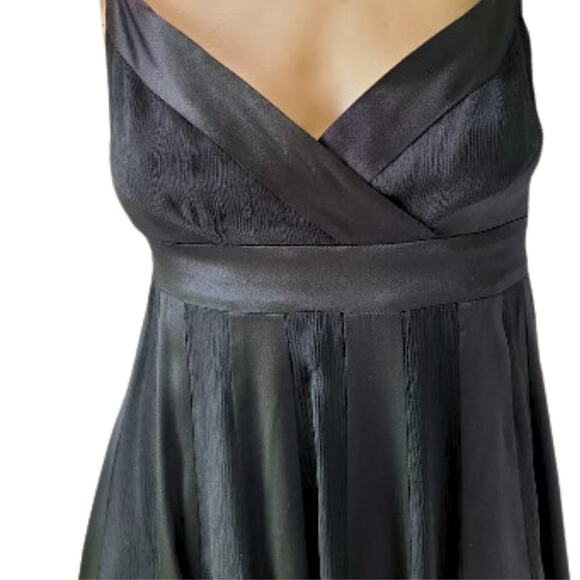 Diane von Furstenberg Black Silk Dress - A-Line Spaghetti Strap Dress – Sz 0 - Picture 6 of 11